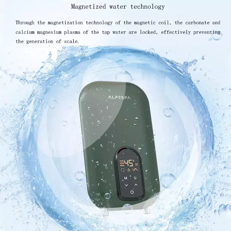 6050/7000W elektryczna grzałka do wody bezzbiornikowa natychmiastowa szybkie nagrzewanie domowa łazienka prysznic mała urządzenie do kąpieli kuchnia