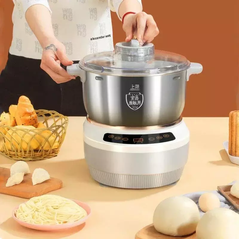 5L 7L Electric Dough Mixer Kneading Machine Automatic Flour Fermenting Stainless Steel Food Mixer