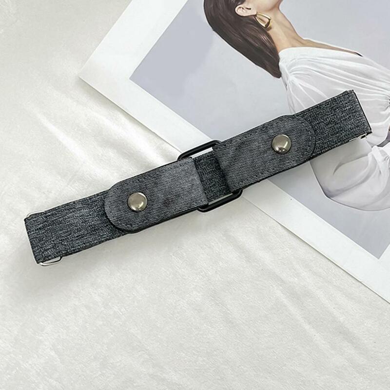 Cinturón de cintura ajustable para perezosos, accesorio decorativo de moda, artesanía fina, sin hebilla, elástico, para Vaqueros