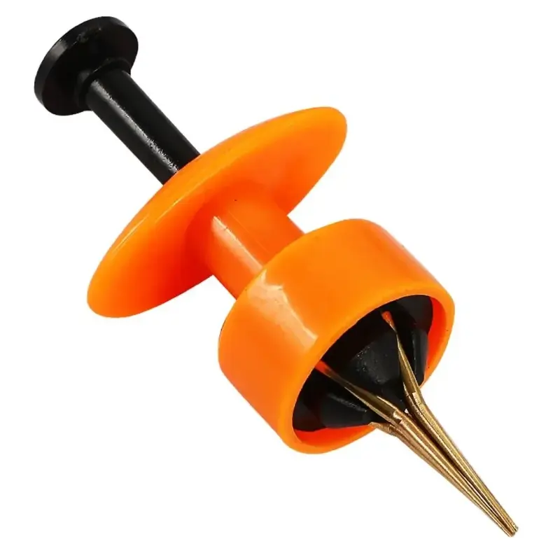 Random Color ABS Worm Bait Clip Portable Blue Orange Lightweight Bait Device Bait Clip Fishing Accessories