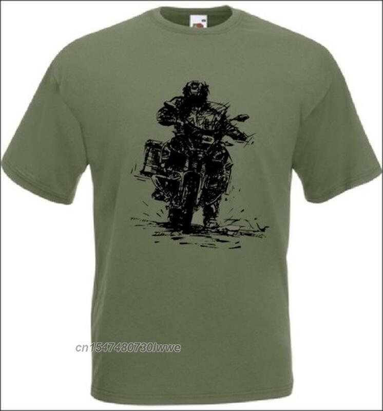 Camiseta Gsa de motocicleta alemana para hombre, camisa de aventura Motorrad Gs, 1200 algodón, fresca, 100%
