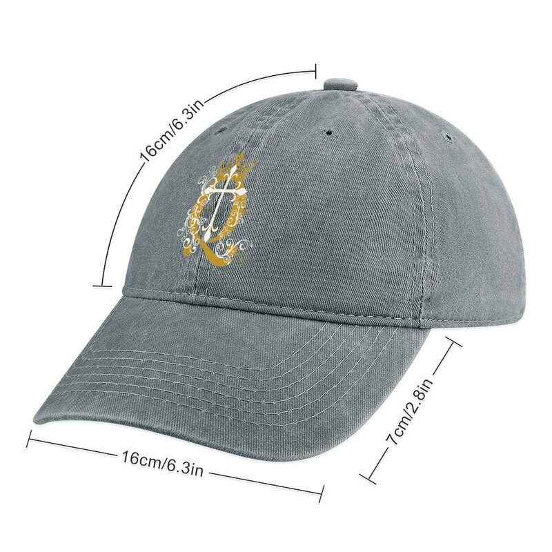 Cross Q Crown in Gold topi koboi topi ukuran besar topi bola wanita Visor pantai pria