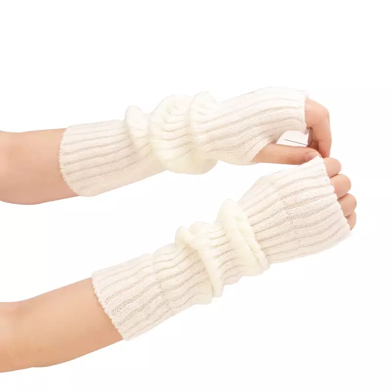 Finger lose Fäustlinge weibliche Anime Handschuhe Frauen Strick handschuhe Arm Winter wärmer japanische Goth Knöchel Handgelenk Ärmel Harajuku y2k