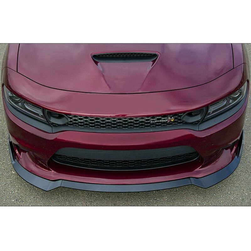Alerón de labio de parachoques delantero negro brillante, apto para Dodge Charger SRT 2015-2022