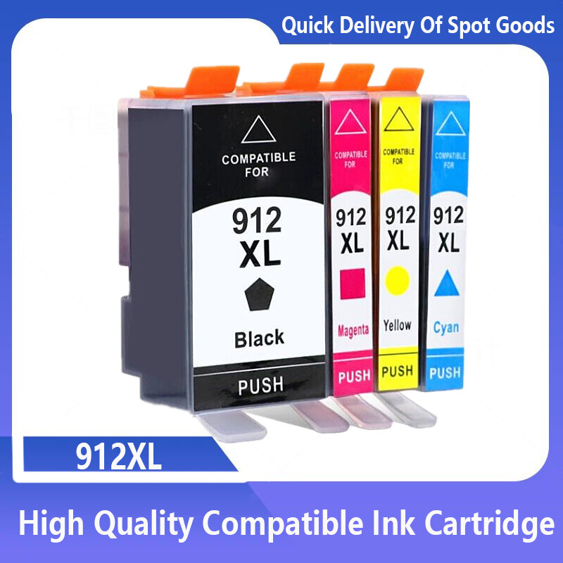 Cartucho de tinta para impresora HP 912 912XL, recambio de tinta Compatible con HP912 OfficeJet 8010, 8012, 8013, 8014, 8015, 8017, 8018, 8020, 8022, 8023, 8024, 8025