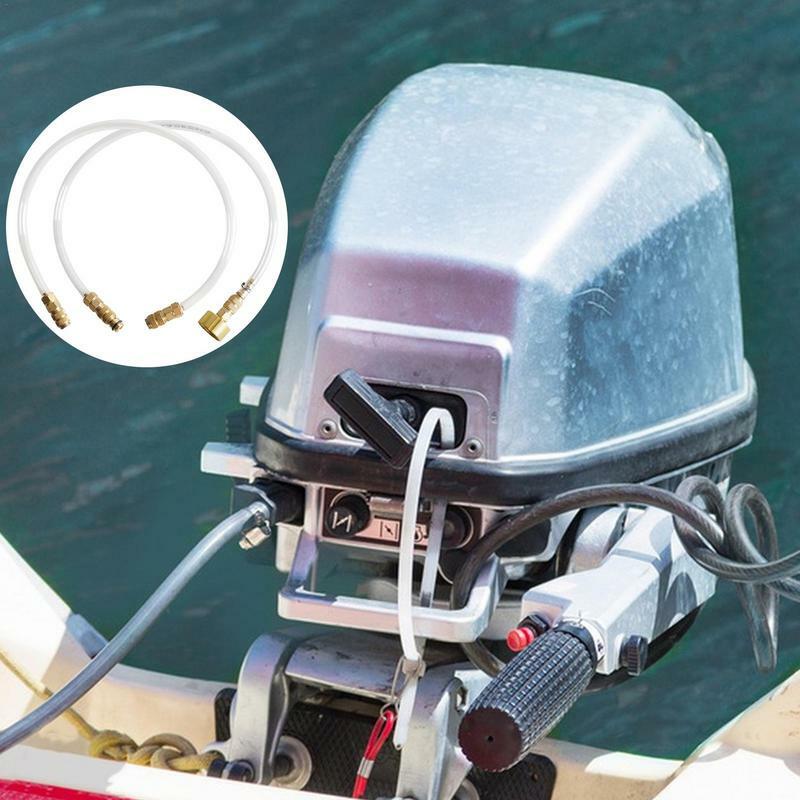 Boat Bleed Kit 2pcs Professional Bleed Kit Oil Filler Hose Universal Marine Hydraulic Steering Bleed Kit Flexible Brass Helm