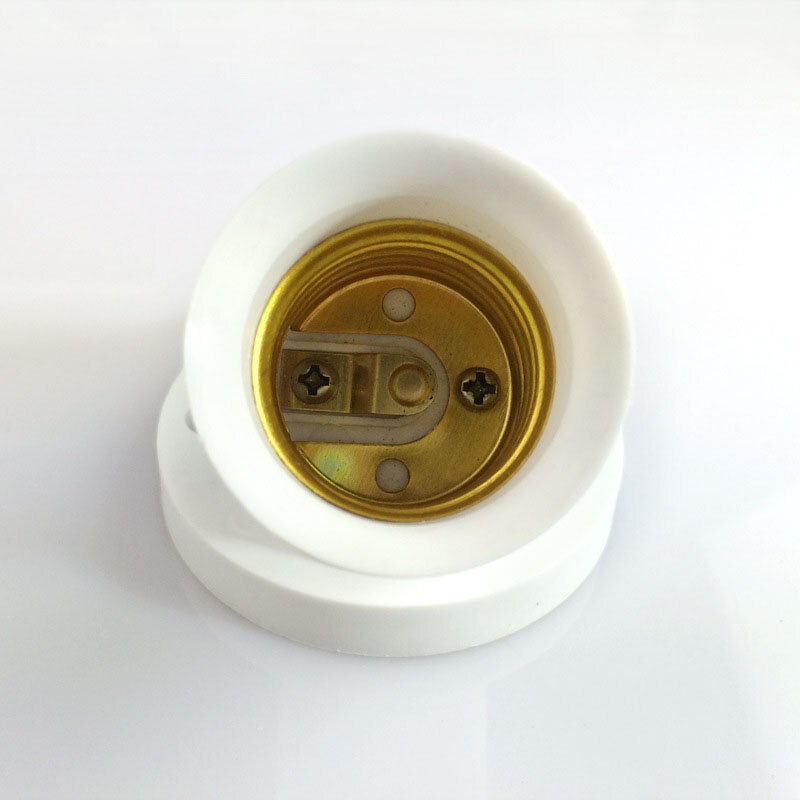 E27 Oblique Screw Lamp Base Socket Light Bulb Base Wall Lamp Holders Adapter Converter
