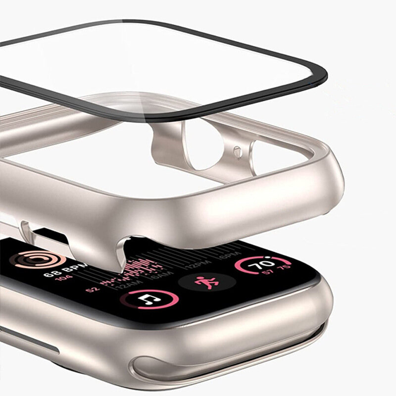 Protetor de Tela de Vidro Temperado para Apple Watch, Película Protetora para iWatch Series 8, 7, 6, 5, 4, 3, SE, 2, 9, 41mm, 45mm, 44mm, 40 milímetros