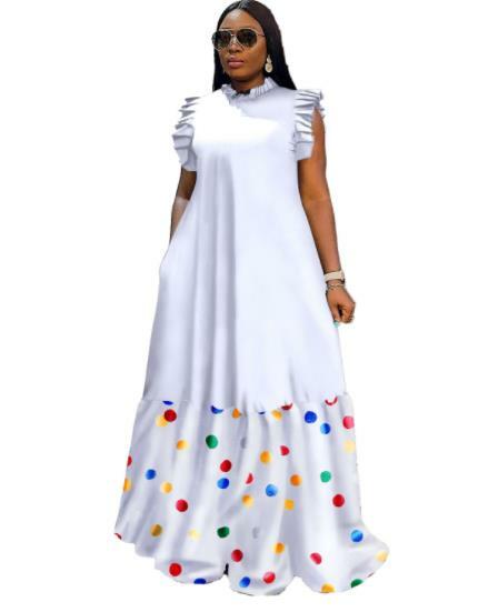 2023 Elegant African Dresses for Women Dashiki Autumn Spring Maxi Dress Ladies Traditional African Clothing