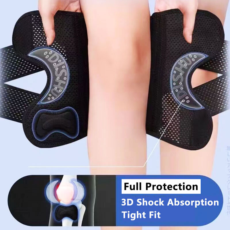 Wzmocnione łąkotki Nakolanniki Pełna ochrona Wsparcie kolana Mężczyźni Kobiety Protector Sportowa orteza stawu kolanowego