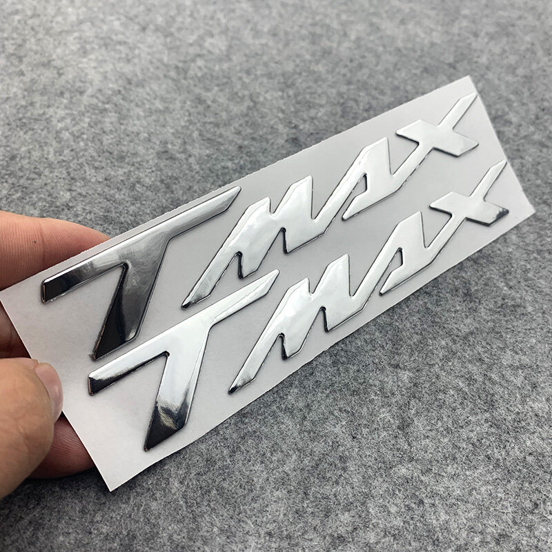Accessori moto 3D LOGO Badge adesivo cromato decalcomanie in plastica morbida per Tmax560 Tmax530 TMAX 500 530 560