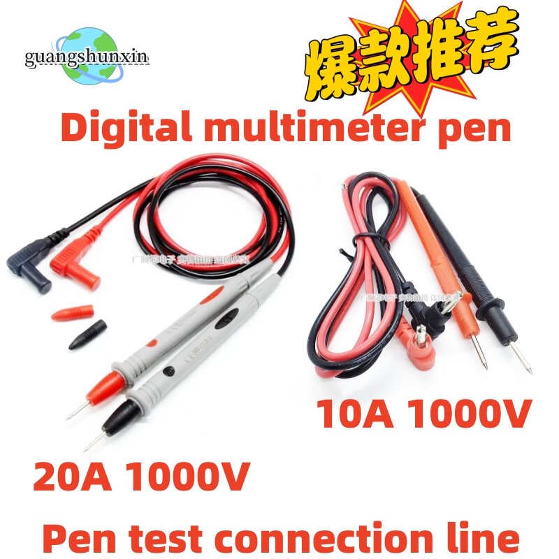 Kabel pena kawat, Probe Multimeter Universal 20A 1000V Probe Lead Digital Multimeter Pointer Multimeter Tester timah Probe