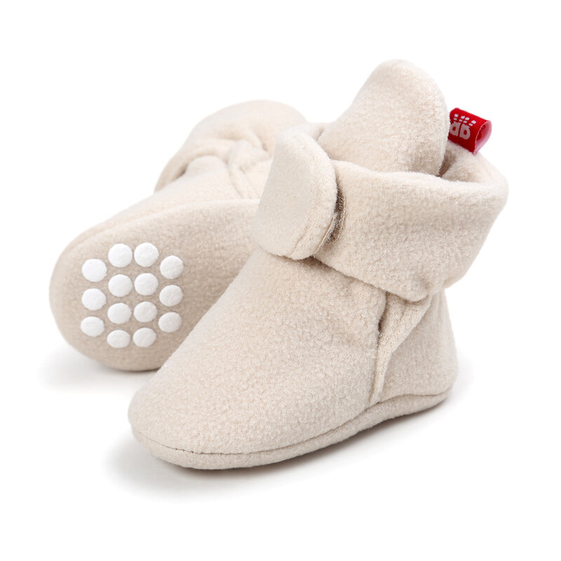 Unisex dziecięce buty dla chłopca i dziewczynki nowonarodzone Bootie zimowe ciepłe dziecięce kołyska dla małego dziecka buty klasyczne podłogowe buciki TS121
