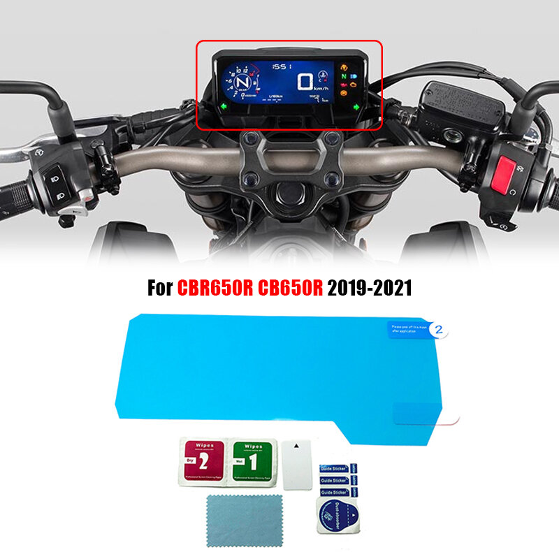 2Pc Dashboard Screen Protector Cluster Scratch Screen Protection Film For Honda CB650R CBR650R CBR 650R CB650 R 2019 2020 2021