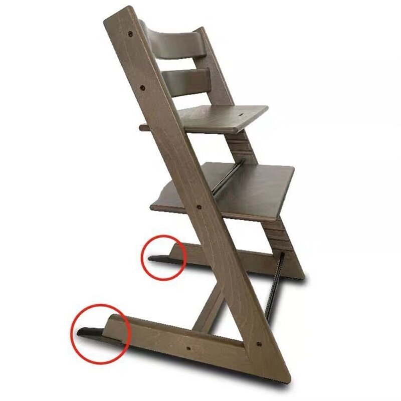 وسادة تمديد الساق الآمنة للكرسي المرتفع سهلة التركيب لكرسي طعام الأطفال وأقدام الساق وغطاء إدراج لكرسي Stokk العالي