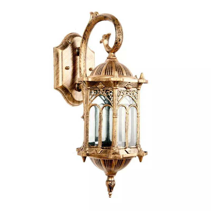 Lámpara de pared retro para exteriores, candelabro de villa de Europa, popular, a prueba de agua, iluminación de puerta de jardín, WF1022