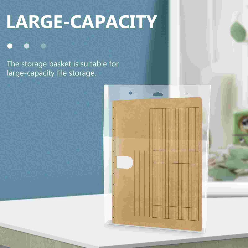 Home Office Files Bag Wall Hanging Document Organizer File Storage Pocket Hanging Plastic Magazine Poster Document Folders