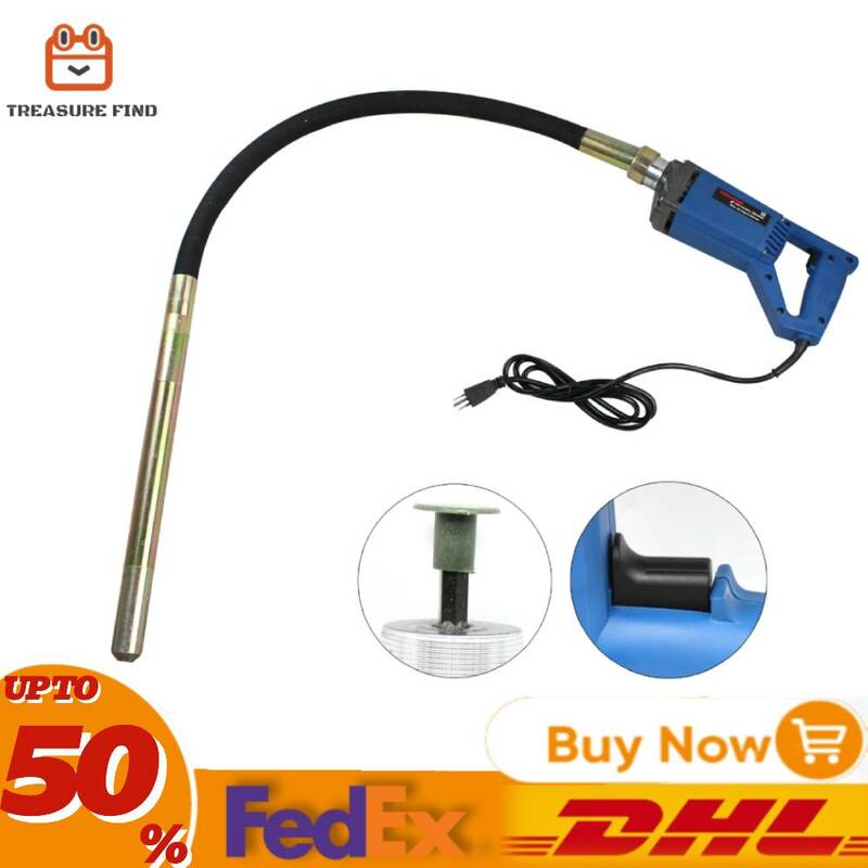 Electric Handhled Concrete Vibrator Tool Cement Air Bubble Remover 800W 1.2m Hose High Quality Construction Tool