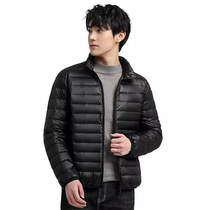 Advanced lightweight down jacket for men's autumn and winter new 90 white duck  warm  trend casual versatile top