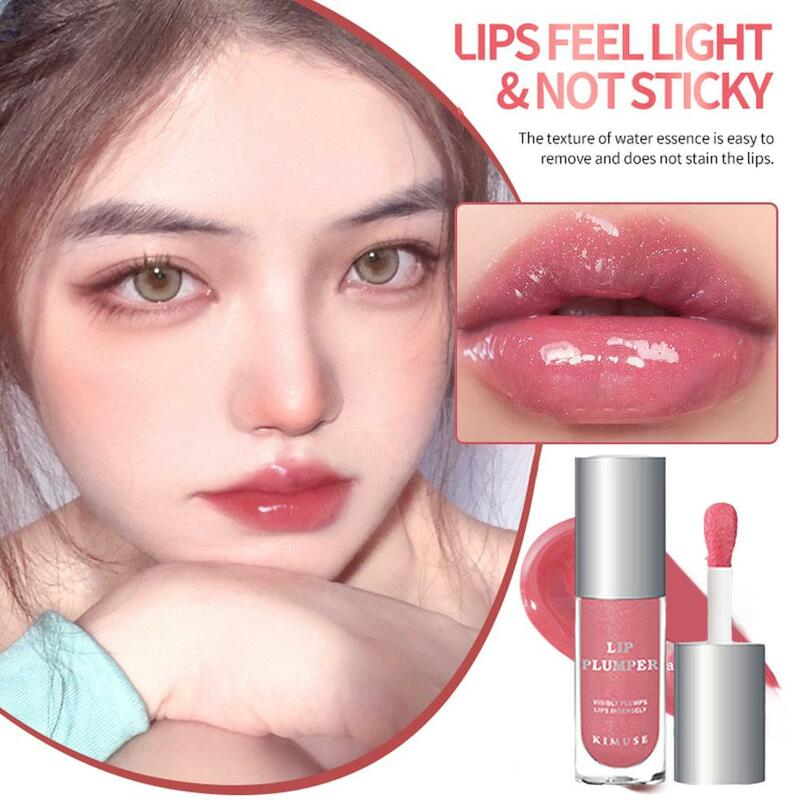 Hidratante Lip Gloss, visivelmente Plumps lábios, plenitude duradoura, maquiagem duradoura, Plumping Finish, O I4j8