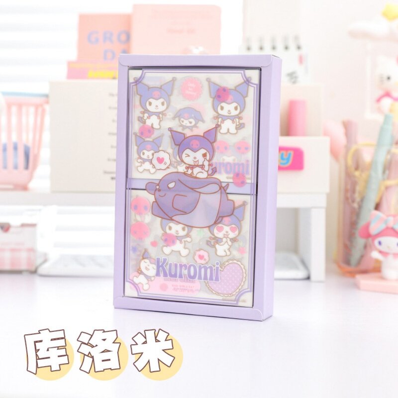 Kawaii Sanrio, Hello Kitty Kuromi My Melody Мультфильм PET водостойкая наклейка для сотового телефона