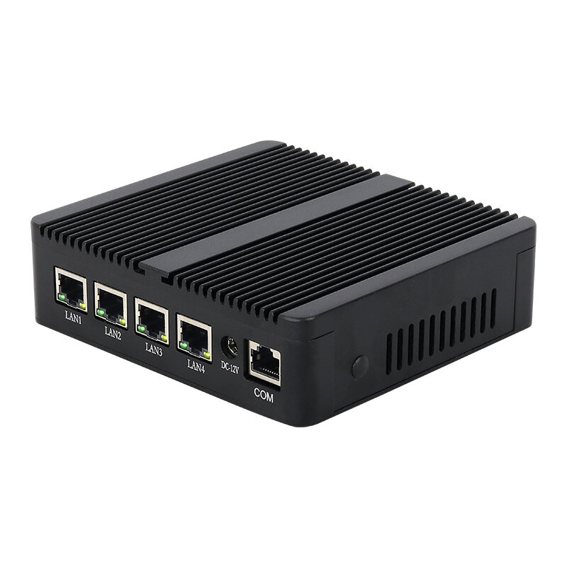 XCY Mini PC Intel Celeron J4125 4x LAN 2.5G intel i225V NIC Firewall Appliance Router VPN supporto Windows Linux CentOS Pfsense