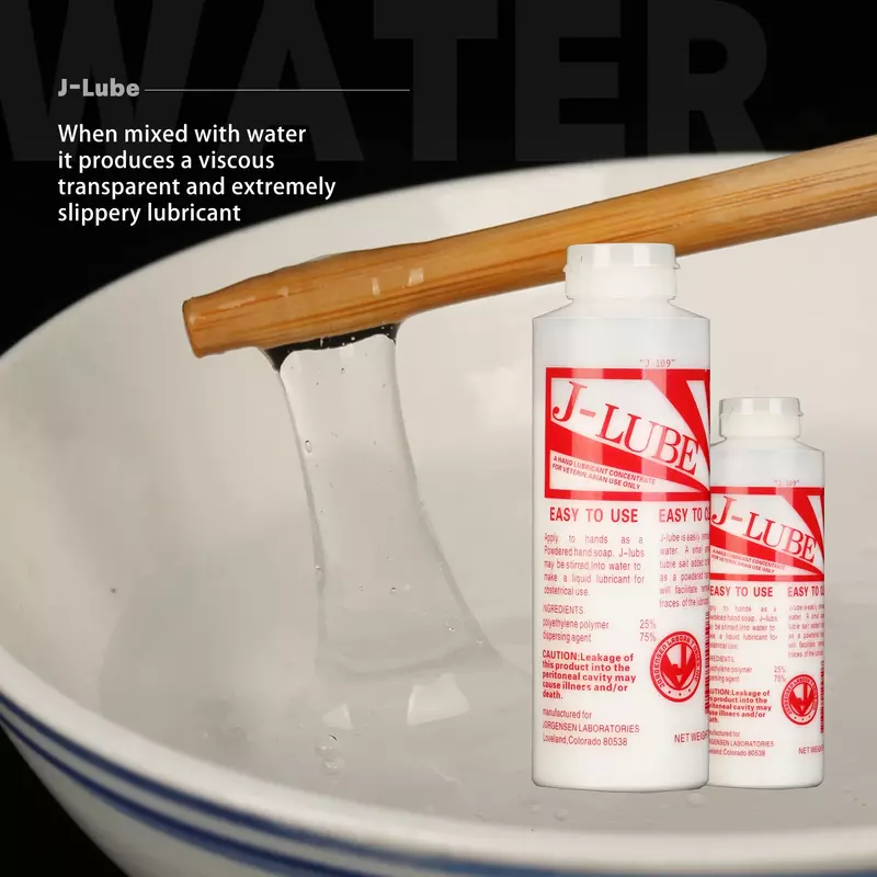 J-lube miscele di polvere lubrificante con acqua una bottiglia produce 60L + di lubrificante per animali domestici, 10 once
