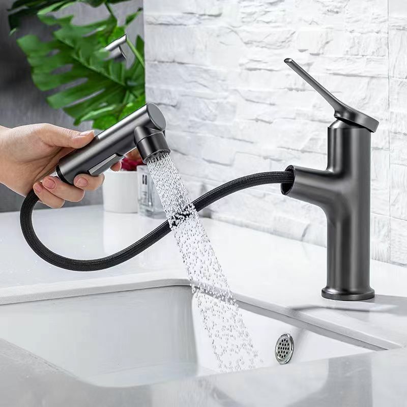 New Models Pull-out Type Bathroom Sink Faucet Hot and Cold Water Bathroom Faucet Kitchen Washbasin Faucet Tap