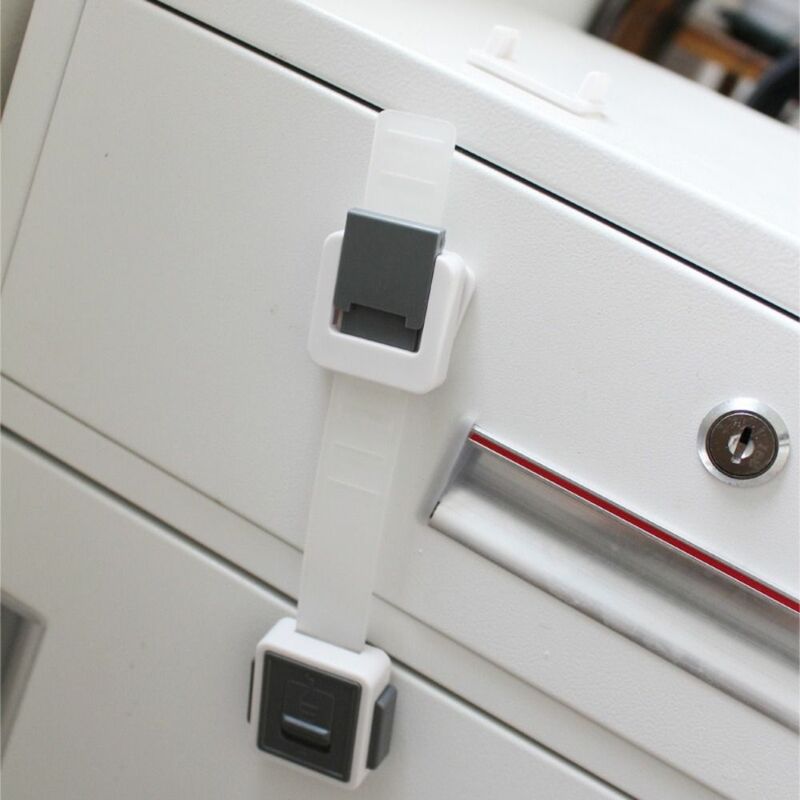 Children's Multifunctional Adjustable Safety Lock Drawer Refrigerator Door Anti Pinch Hand Safety Lock Baby Safety Products