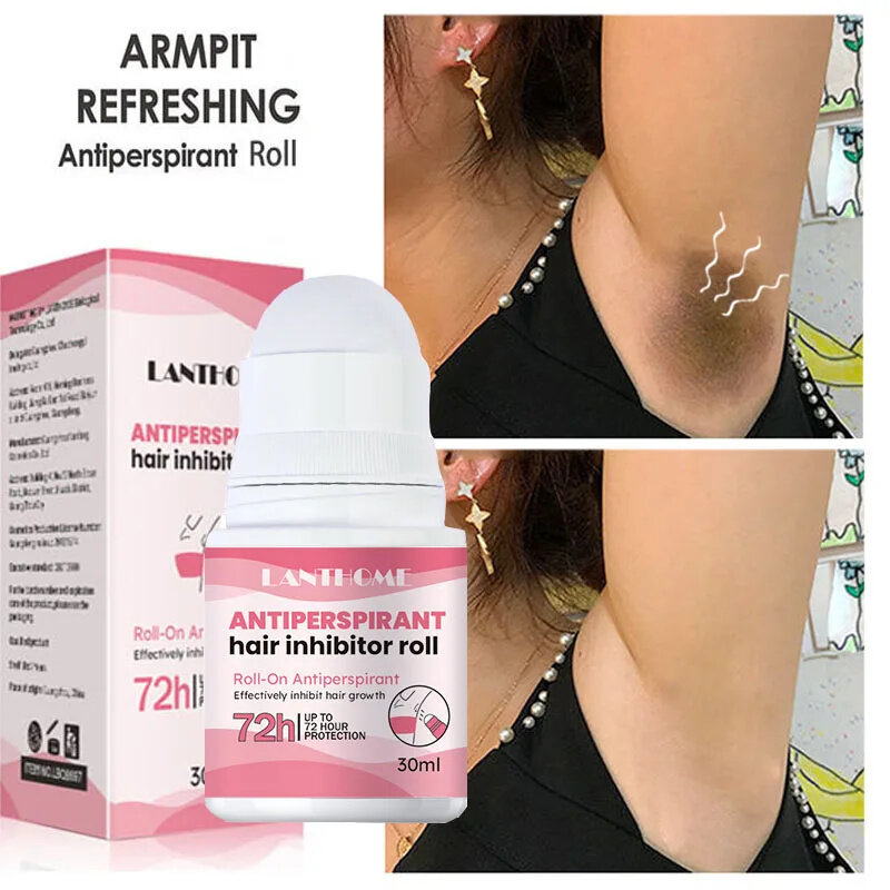 Roll-on Antiperspirant ekstra efektif mencegah ketiak tubuh bau Inhibitor deodoran keringat parfum pemutih mencerahkan perawatan kulit