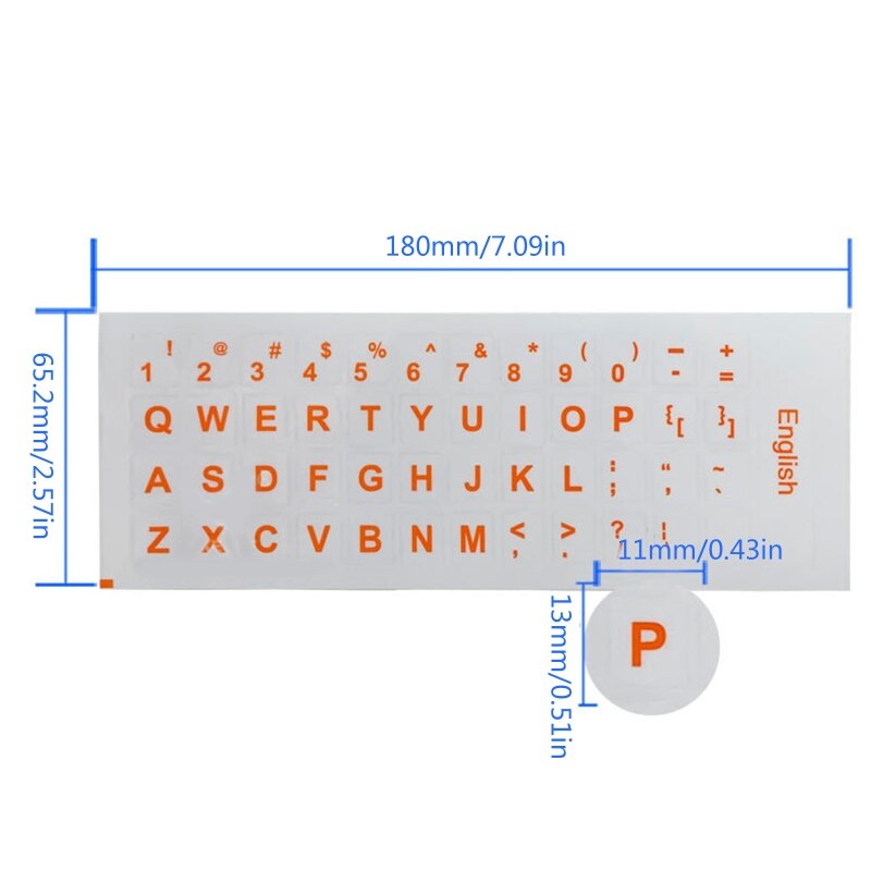 Y1UB – autocollant clavier avec lettres anglaises, feuille couverture pour clavier, Film protection pour ordinateur