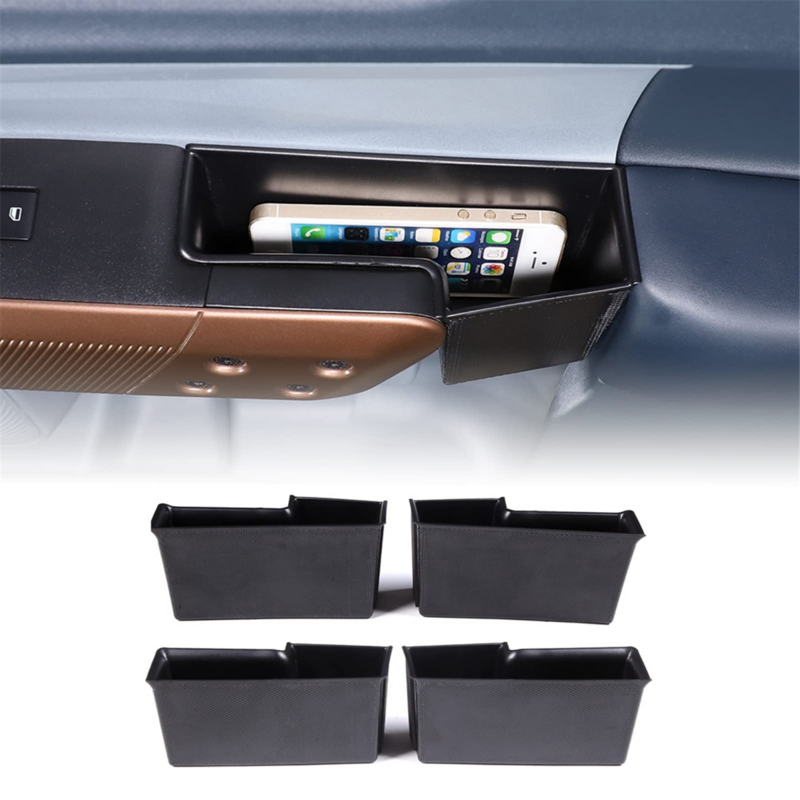 Front e Rear Door Storage Box para Ford Maverick, Glove Organizer, Tray Handle, Car Door, 2022, 2023