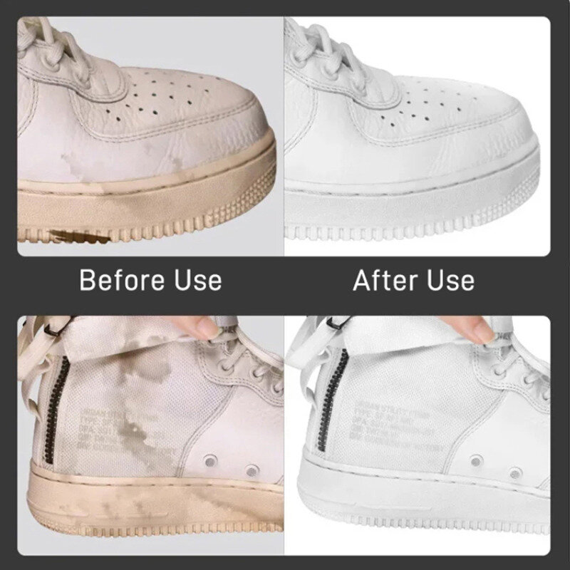 كريم تنظيف أحذية بيضاء صغيرة متعددة الوظائف ، صيانة الجزء العلوي من الأحذية ، إزالة البقع القوية ، منظف ، مسحوق فقاعات