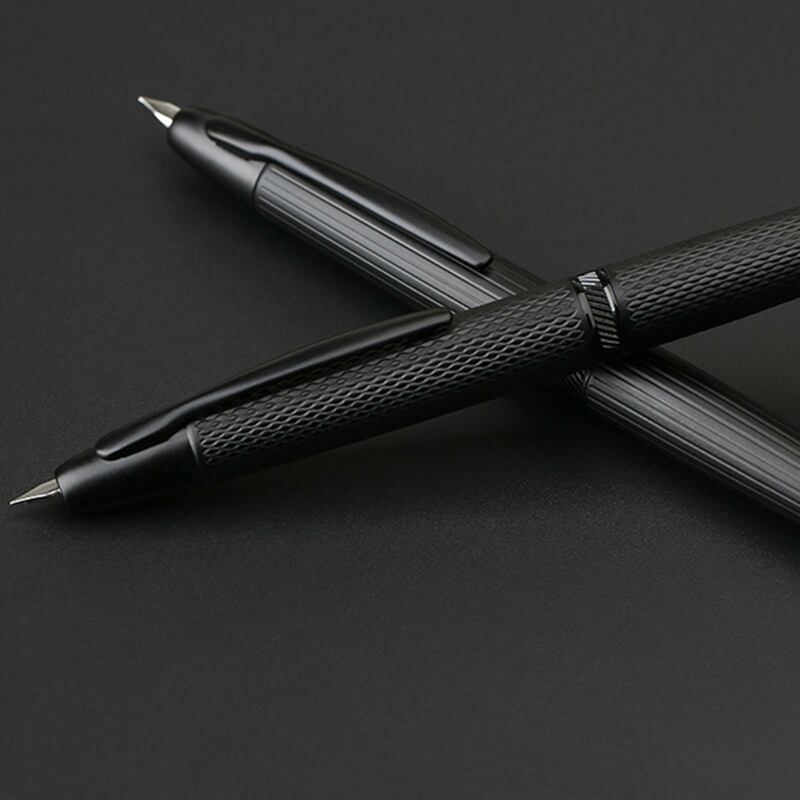 Majohn ปากกาหมึกซึมโลหะแบบกด AK1 A1 0.4มม. ปากกาหมึกสำหรับเขียนอุปกรณ์สำนักงานปากกาของขวัญ