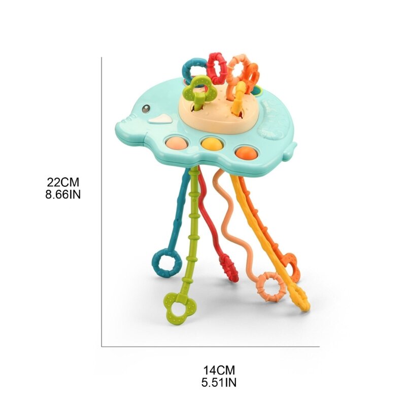 Съемник для малышей, игрушка на палец, детская погремушка, соска, радуга, музыкальные пузырьки, рельефная развивающая игрушка для прорезывания зубов, QX2D