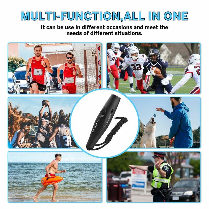 Electronic Electric Whistle Trisyllabic High Decibel Sports Events Whistle Tool Adjustable Game Training Electronic Whistle