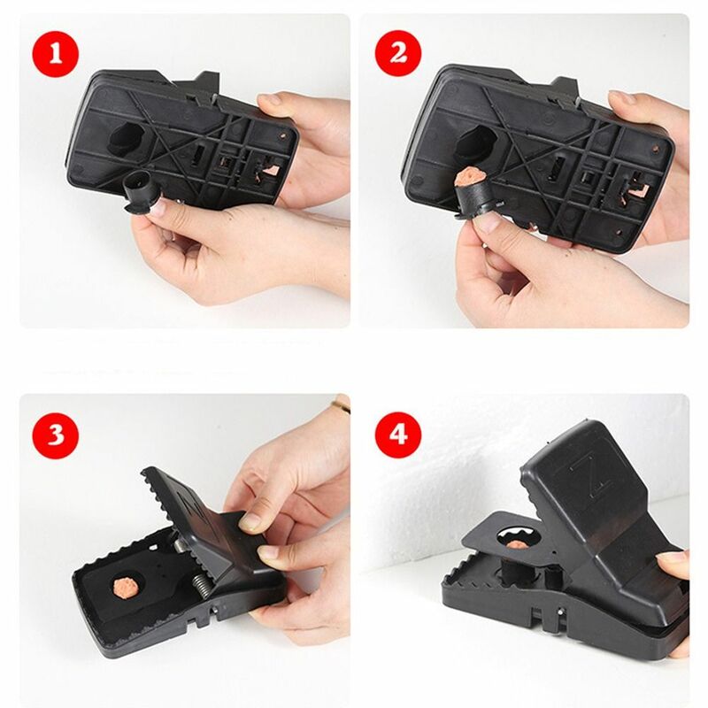 Rat Clamp Mouse Catcher New Type Plastic Capture Pests Rodent Killing Tool Household Mouse Clip Home