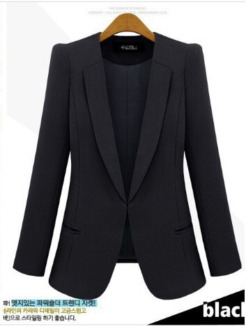 2019 Frauen Herbst und Winter neues Produkt Pendeln Slim Fit schwarz blau kleinen Anzug Mantel für Frauen