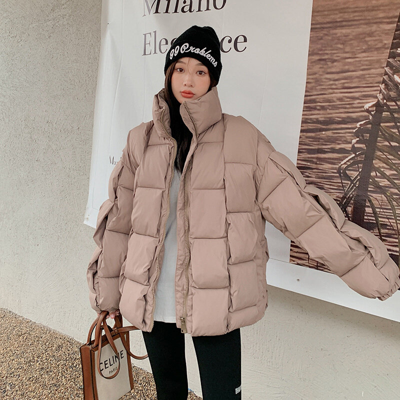 Mantel pakaian salju wanita, Luaran Parka katun hangat kasual longgar Parka Musim Dingin 2023