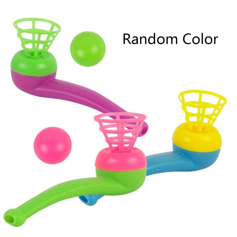 77HD Colorful Education Ball Game per l'allenamento del respiro Divertente palla galleggiante che soffia facilmente