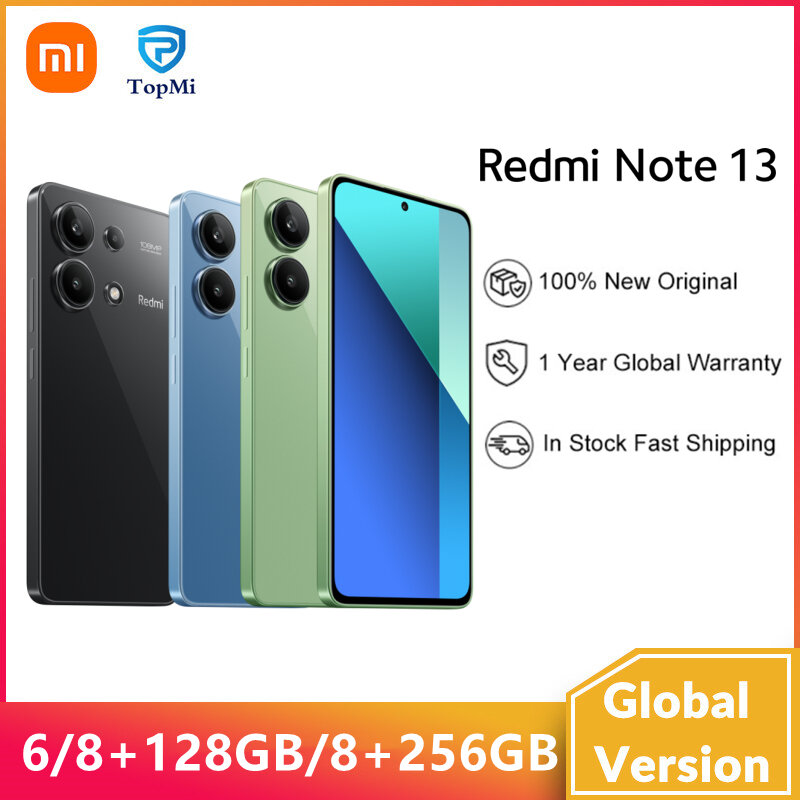 Xiaomi Redmi Note 13 Globale Versie 8Gb 256Gb 6Gb 128Gb Snapdragon®685, 120Hz 6.67 "Amoled Display 108mp 5000Mah Redmi Note13