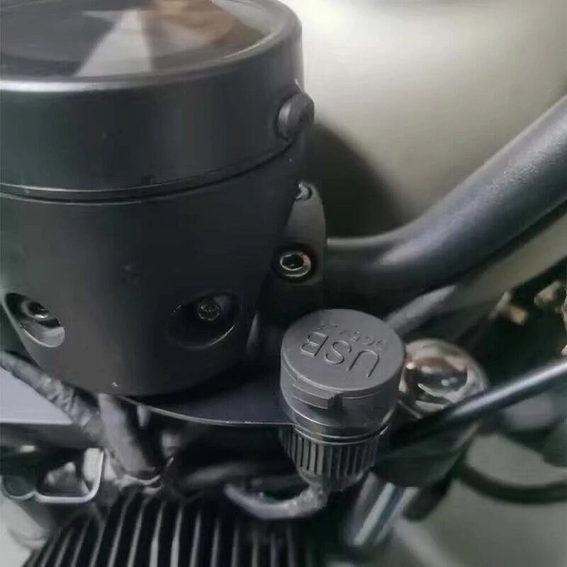 Adaptador de enchufe negro para motocicleta, convertidor de doble cargador USB para Honda CMX500 CMX300 Rebel CMX 500 CMX 300