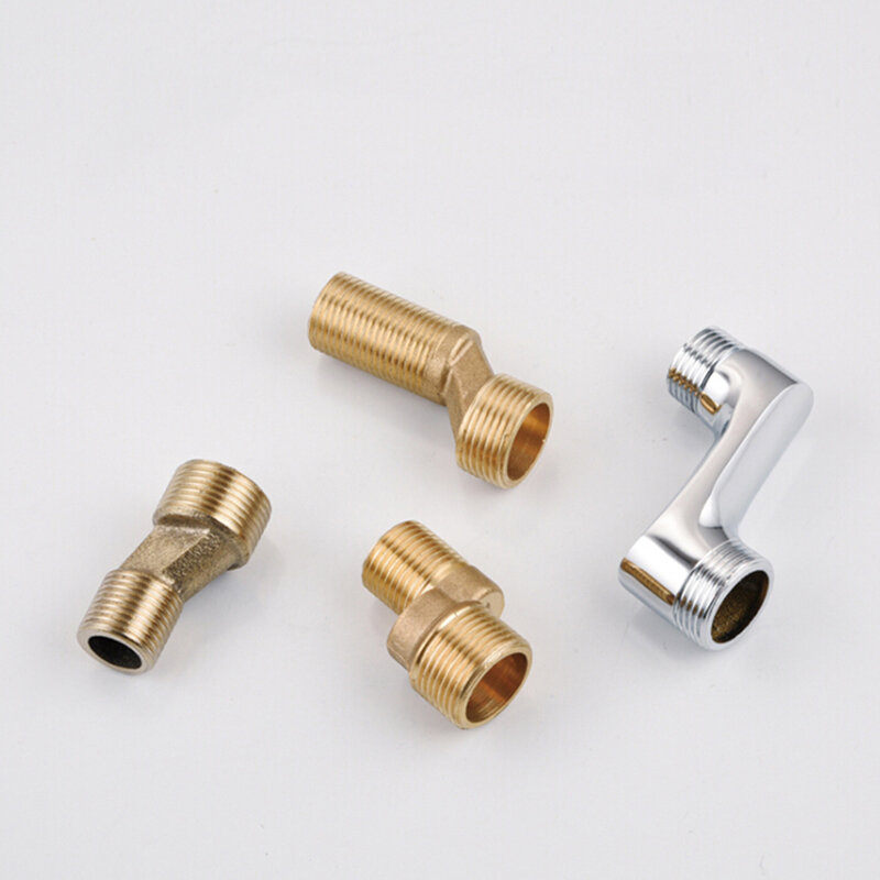Copper Bathroom Shower Bathtub Faucet Mixing Valve Faucet Distance Increased Eccentric Angled Change Curved Foot Bend Fittings