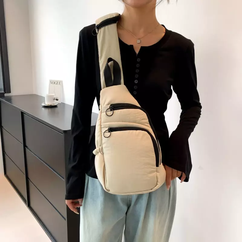 Cotton Zipper Waist Packs Ladies Bags on Sale 2024 High Quality High-capacity Solid Waist Packs Leisure Versatile Pochete