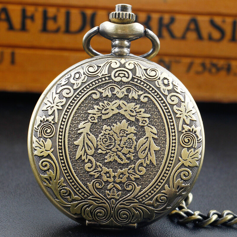 Мужские Винтажные кварцевые карманные часы в стиле стимпанк, унисекс