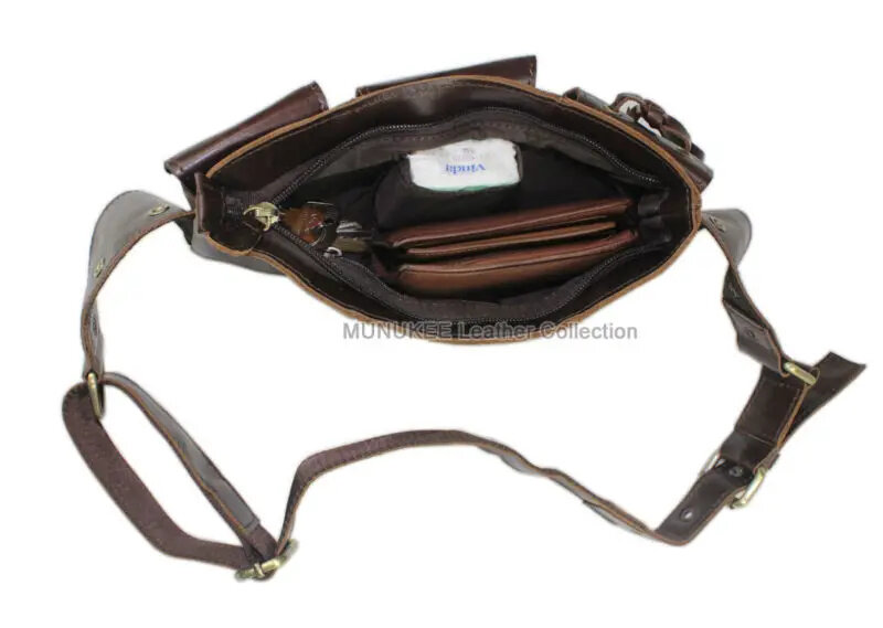 Fashion genuine leather waist Pack men Bag for money belt bag Bum fanny pack Pouch small Shoulder