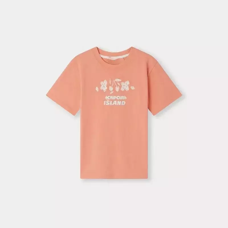가을 여아 의류 자수 니트 체리 티셔츠, 면 짧은 셔츠, 아기 의류, 사전 판매, 3 월 배송, 2024 BP