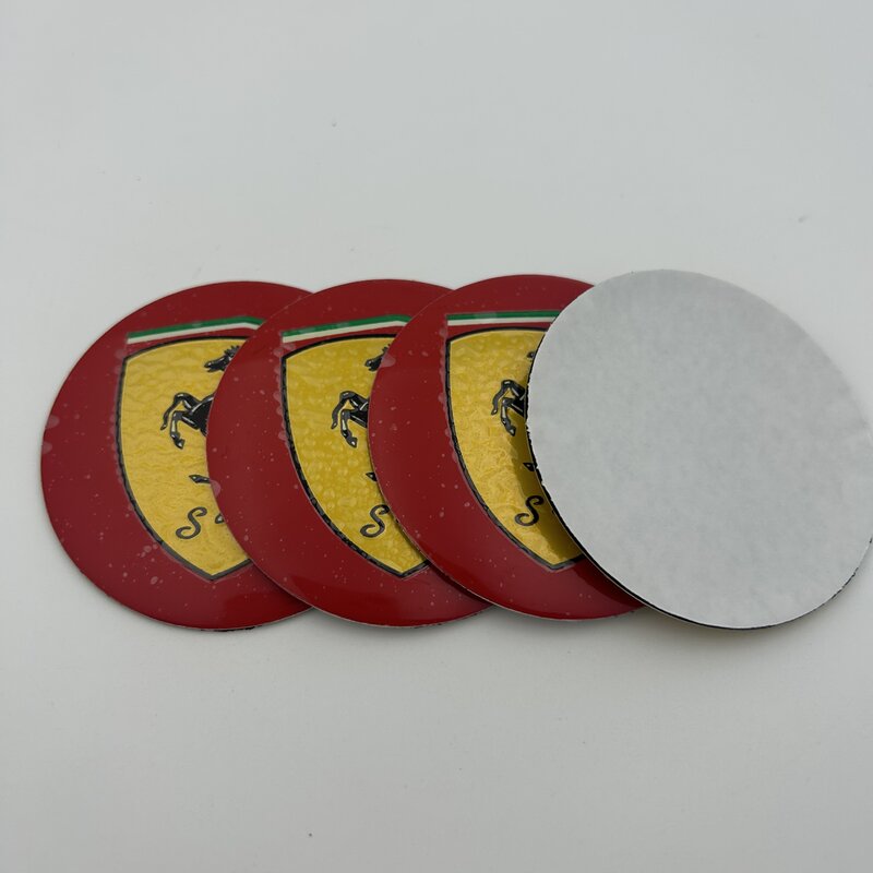 4pcs/set 56mm 60mm 65mm for F-e-rr-a-ri Horse Car Styling Steering Wheel Center Hub Cap Rim Sticker Badge Emblem Accessories