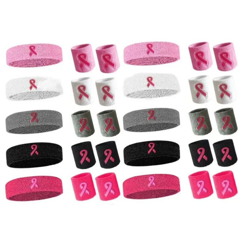 Эластичные спортивные браслеты для детей, забота о женщинах, впитывающая повязка на голову для бега, розовая защита для запястья