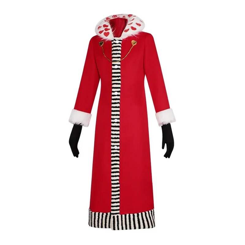 Abiti giacca per adulti CaClothes Valentino Cosplay cappotto rosso cappello guanti Costume Anime Hotel Halloween Carnival Party Suit